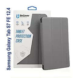 Чехол для планшета BeCover Smart Case для Samsung Galaxy Tab S7 FE 12.4 Gray (706702) - фото Чехол для планшета BeCover Smart Case для Samsung Galaxy Tab S7 FE 12.4 Gray (706702)