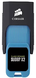 Флешка Corsair Voyager Slider X2 USB 3.0 64GB (CMFSL3X2A-64GB) Blue - мініатюра 3