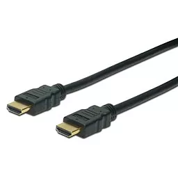 Видеокабель ASSMANN HDMI High speed + Ethernet (AM/AM) 5.0m (AK-330114-050-S) black Digitus - фото Видеокабель ASSMANN HDMI High speed + Ethernet (AM/AM) 5.0m (AK-330114-050-S) black Digitus