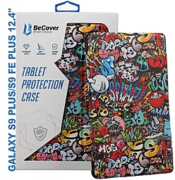 Чехол для планшета BeCover Smart Case для Samsung Galaxy Tab S9 Plus, S9 FE Plus 12.4" Graffiti (710377) - фото Чехол для планшета BeCover Smart Case для Samsung Galaxy Tab S9 Plus, S9 FE Plus 12.4" Graffiti (710377)