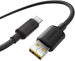 Кабель Baseus Foamed Silicone USB-A - Type-C 100w 5a 2м cable Black (E0426804) - фото Кабель Baseus Foamed Silicone USB-A - Type-C 100w 5a 2м cable Black (E0426804)