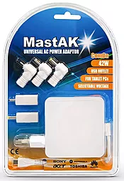 Блок питания универсальный MastAK Universal AC Power Adaptor 42W MTD-08 - фото Блок питания универсальный MastAK Universal AC Power Adaptor 42W MTD-08