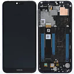 Дисплей Nokia 7.1 + Touchscreen with frame (original) Black