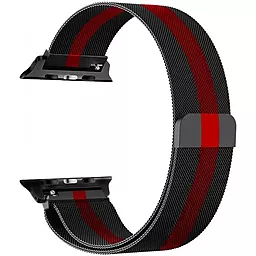 Ремінець для годинника COTEetCI W6 Magnet Band для Apple Watch 38/40/41mm Black With Red (WH5202-BR)