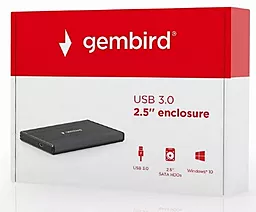 Кишеня для HDD Gembird 2.5" USB3.0 (EE2-U3S-3) Black - мініатюра 6 Кишеня для HDD Gembird 2.5" USB3.0 (EE2-U3S-3) Black - мініатюра 6