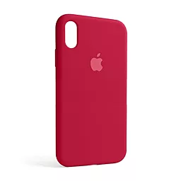 Чехол Silicone Case Full для Apple iPhone XR Pomegranate