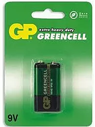 Батарейки GP (крона)1604G-U1 Greencell 1шт 9 V