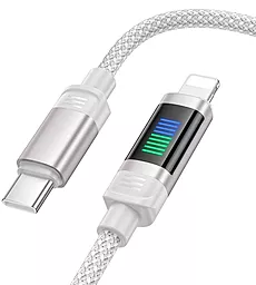 Кабель Hoco U126 Lantern USB Type-C - Lightning 27w 3a 1.2м PD сable Gray - миниатюра 2 Кабель Hoco U126 Lantern USB Type-C - Lightning 27w 3a 1.2м PD сable Gray - миниатюра 2