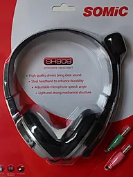 Навушники Somic SH908 Black/Silver - мініатюра 2