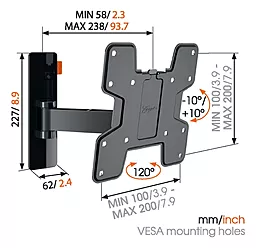 Кронштейн для телевизора Vogels W52060 - миниатюра 5 Кронштейн для телевизора Vogels W52060 - миниатюра 5