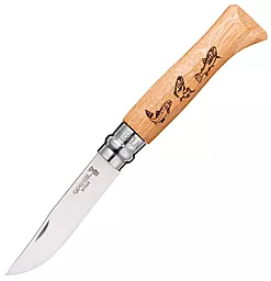 Нож Opinel №8 "Форель" (001625) - фото Нож Opinel №8 "Форель" (001625)