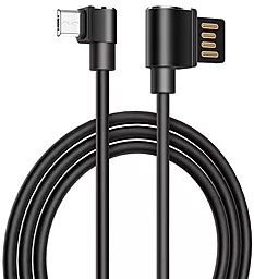 Кабель Hoco U37 Long Roam USB-A - micro USB 12w 2.4a 1.2м cable Black - мініатюра 3 Кабель Hoco U37 Long Roam USB-A - micro USB 12w 2.4a 1.2м cable Black - мініатюра 3