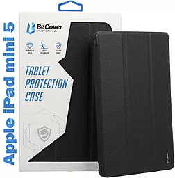 Чехол для планшета BeCover Tri Fold Soft TPU с креплением Apple Pencil для Apple iPad mini 5 Black (708449) - фото Чехол для планшета BeCover Tri Fold Soft TPU с креплением Apple Pencil для Apple iPad mini 5 Black (708449)