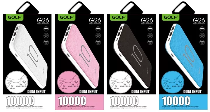 Повербанк GOLF G26 10000 mAh Black - фото 4