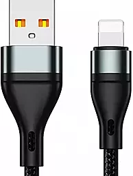 Кабель Jellico B16 USB-A - Lightning 12w 3.1a 1м cable Black - фото Кабель Jellico B16 USB-A - Lightning 12w 3.1a 1м cable Black