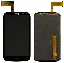 Дисплей HTC Desire X (T328e) з тачскріном, оригінал, Black