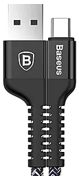Кабель Baseus Anti-break USB-A - Type-C 10w 1м cable Black (CATZJ-A01) - фото Кабель Baseus Anti-break USB-A - Type-C 10w 1м cable Black (CATZJ-A01)