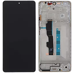 Дисплей Xiaomi Redmi Note 13 5G Global, Redmi Note 13 5G China с тачскрином и рамкой, (TFT), Arctic White