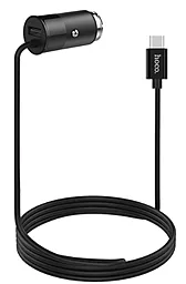 Автомобільний зарядний пристрій Hoco Sure Z17 3.1А + Type-C Cable Black