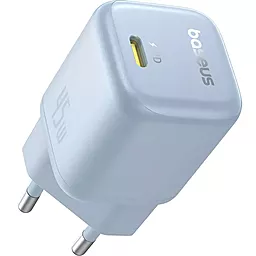 Сетевое зарядное устройство Baseus PicoGo GaN 45w PD USB-C fast charger blue (P10176800313-00) - фото Сетевое зарядное устройство Baseus PicoGo GaN 45w PD USB-C fast charger blue (P10176800313-00)