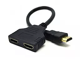 Відео перехідник (адаптер) HDMI-2xHDMI (DSP-2PH4-04) Чорний Cablexpert