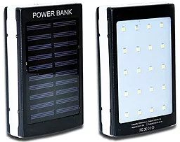 Повербанк MANGO Solar+LED 2USB 10000 mAh Black - фото Повербанк MANGO Solar+LED 2USB 10000 mAh Black