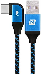 Кабель USB Momax Play Gaming Cable L-Shape 1.2M USB Type-C Cable Blue