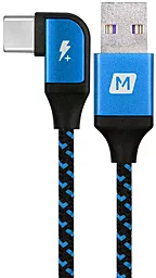 Кабель Momax Play Gaming cable L-Shape USB-A - Type-C 12w 2.4a 1.2м cable Blue - фото Кабель Momax Play Gaming cable L-Shape USB-A - Type-C 12w 2.4a 1.2м cable Blue