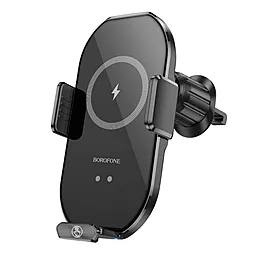 Держатель с беспроводной зарядкой Borofone BH205 Rusher infrared wireless 5W/7.5W/10W/15W Black - фото Держатель с беспроводной зарядкой Borofone BH205 Rusher infrared wireless 5W/7.5W/10W/15W Black