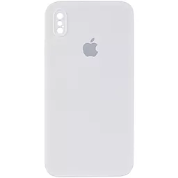 {"ru": "Чехол", "uk": "Чохол"} Silicone Case Full Camera Square для Apple iPhone X, iPhone XS White