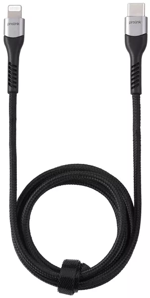Кабель Prolink USB Type-C - Lightning 18w 3a 1м PD сable Black (PF444A-0100) - фото 4