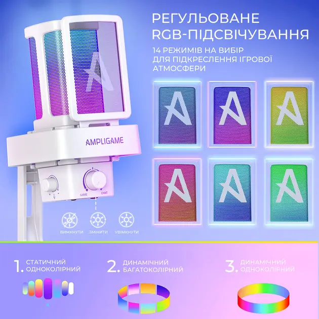 Мікрофон Fifine Q8PRO  White (Q8PROW) - фото 12
