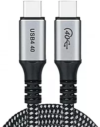Мультимедийный кабель Choetech USB4.0 Type-C - Type-C 8k 60hz 240w 5a 1.2м 40gbps PD data cable Black (XCC-1040-GY) - фото Мультимедийный кабель Choetech USB4.0 Type-C - Type-C 8k 60hz 240w 5a 1.2м 40gbps PD data cable Black (XCC-1040-GY)