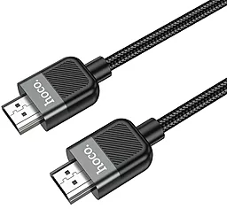 Видеокабель US09 HDMI 2.0 4k 60hz 2m black Hoco - фото Видеокабель US09 HDMI 2.0 4k 60hz 2m black Hoco