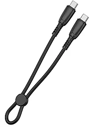 Кабель USB PD XO NB-Q248B 60W 5a 0.25m Type-C - Type-C Cable Black