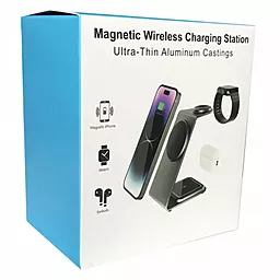 Бездротовий (індукційний) зарядний пристрій EasyLife M01 15w 3-in-1 wireless charger dark purple - мініатюра 3