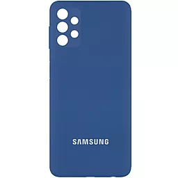 Чохол Epik Silicone Cover Full Camera (AA) для Samsung Galaxy A32 4G Синій / Navy Blue