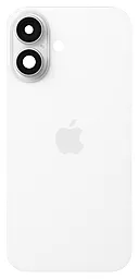Задняя крышка корпуса Apple iPhone 16 со стеклом камеры White - фото Задняя крышка корпуса Apple iPhone 16 со стеклом камеры White