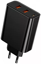 Сетевое зарядное устройство с быстрой зарядкой Baseus Speed PPS Quick Charger (2USB, 1Type-C, 5A) QC3.0/PD3.0 60W Black (CCFS-G01) - миниатюра 3
