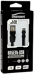 Кабель USB Greenwave Lightning to USB Black (R0014163) - миниатюра 3