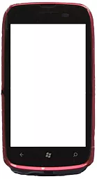 Сенсор (тачскрин) Nokia Lumia 610 with frame (original) Red