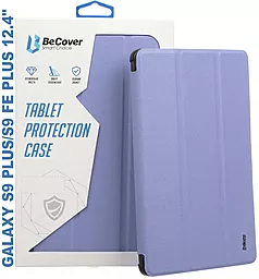 Чехол для планшета BeCover Soft Edge с креплением для стилуса для Samsung Galaxy Tab S9 Plus (SM-X810/SM-X816), S9 FE Plus (SM-X610/SM-X616) 12.4" Purple (710409) - фото Чехол для планшета BeCover Soft Edge с креплением для стилуса для Samsung Galaxy Tab S9 Plus (SM-X810/SM-X816), S9 FE Plus (SM-X610/SM-X616) 12.4" Purple (710409)