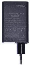 Сетевое зарядное устройство с быстрой зарядкой KFD 42w QC3.0 3xUSB-A ports charger black