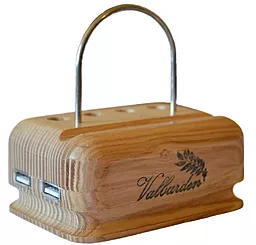 Деревянный органайзер Valburden для телефона 4 USB Port 2.0 - миниатюра 3