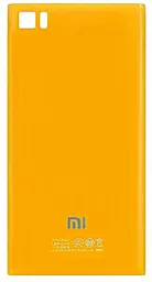 Задняя крышка корпуса Xiaomi Mi3, Original Yellow