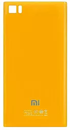 Задняя крышка корпуса Xiaomi Mi3, Original Yellow - фото Задняя крышка корпуса Xiaomi Mi3, Original Yellow