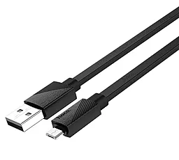 Кабель USB Hoco U34 LingYing Charged Lightning Cable 1.2M Black - миниатюра 2
