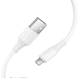 Кабель Hoco X120 USB-A - micro USB 12w 2.4a 1м cable White - миниатюра 3 Кабель Hoco X120 USB-A - micro USB 12w 2.4a 1м cable White - миниатюра 3