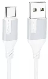 Кабель Borofone BX101 Creator USB-A - Type-C 15w 3a 1м cable White - фото Кабель Borofone BX101 Creator USB-A - Type-C 15w 3a 1м cable White