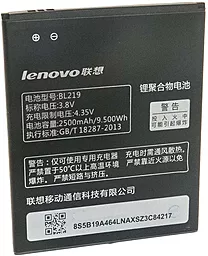 Акумулятор Lenovo A880 IdeaPhone / BL219 (2500 mAh) 12 міс. гарантії - мініатюра 2